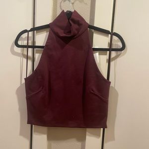 Torn by Ronny Kobo maroon sleeveless top. Never worn. Size S.